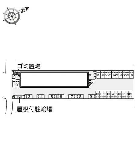 ★手数料０円★四日市市日永４丁目　月極駐車場（LP）